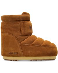Moon Boot - Schoenen ,Bruin ,Leer Mb Icon Strap Suede - Lyst