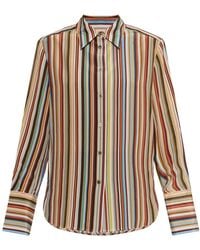 Paul Smith - Gestreepte Zijde Blouse - Lyst