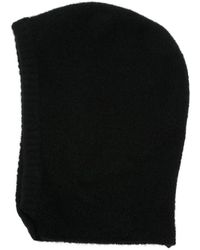 Lisa Yang - Zwarte Kasjmiermix Gebreide Hoodie - Lyst