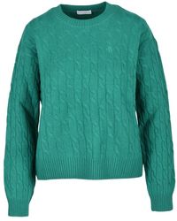 Ballantyne - Truien & Vesten ,Groen ,Wol Wollen Pullover Sweater - Lyst