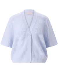 Hemisphere - Cropped Kasjmier En Katoenen Vest - Lyst