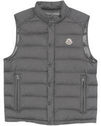 Moncler - Jassen ,Grijs ,Nylon Barthe Down Vest - Lyst