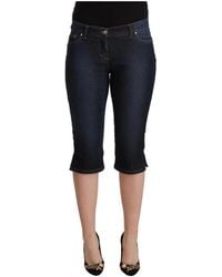 Gianfranco Ferré - Jeans ,Blauw ,Denim Elegante Low Waist Capri Denim Broek - Lyst