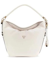Guess - Tassen ,Wit ,Isola Shoulder Bag - Lyst