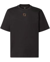 Fendi - T-Shirt Met Korte Mouwen - Lyst