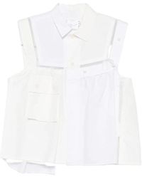 Sacai - Tops ,Sleeveless Top - Lyst