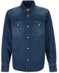 A.P.C. - Denim Shirts - Lyst