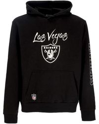 KTZ - Herenhoodie Nfl Script Hoodie Lasrai Zwart/Wit - Lyst