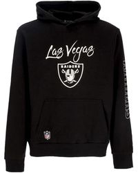 KTZ - Herenhoodie Nfl Script Hoodie Lasrai Zwart/Wit - Lyst