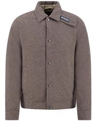 Woolrich - Jassen ,Grijs ,Katoen Keating Shirt Jacket - Lyst