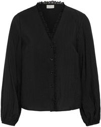 Kaffe - Overhemden ,Zwart ,Blouse - Lyst