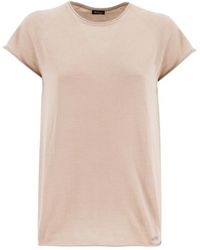 Kiton - Cashmere silk blend crew neck t-shirt - Lyst