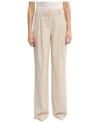 Guess - Broeken ,Leer Bruna Pinstripe Perfect Pant - Lyst