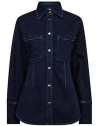co'couture - Theocc Fitted Denim Shirt - Lyst