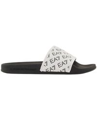 EA7 - Weiße Flip-Flops & Slider - Lyst