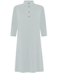 Rrd - Kleedjes ,Blauw ,Polyester Polo Jurk - Lyst