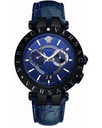 Versace - Neue v-race dual time uhr - Lyst