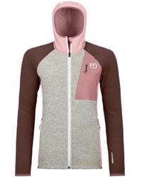 Ortovox - Fitness ,Roze ,Wol Fleece Gp Classic Knit Hoody - Lyst
