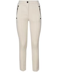 Moncler - Slim-Fit Witte Broek Met Room Details - Lyst