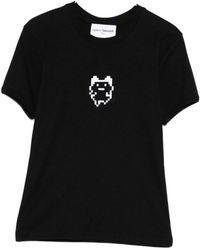 Coperni - Tops ,Zwart ,Katoen Tamagotchi Baby Tee - Lyst