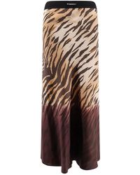 Pinko - Rokken ,Veelkleurig ,Hollie Viscose Rok - Lyst