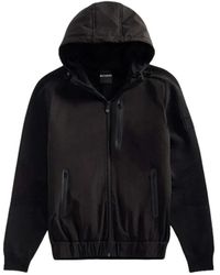 OUTHERE - Hoodies & Sweatvesten ,Zwart ,Polyester Zwarte Zip Hoodie - Lyst