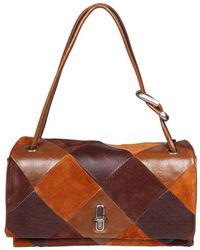 Marc Jacobs - Leder-Schultertasche Mit Diamantmuster - Lyst