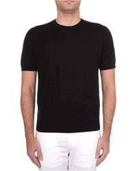 Drumohr - Baumwoll-rundhals-kurzarm-t-shirt - Lyst