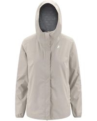 K-Way - Jassen ,Polyester Stretch Dot Jacket - Lyst