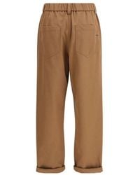 Brunello Cucinelli - Wide Trousers - Lyst