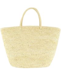 Sensi Studio - Handgewebte Straw Maxi Tote Tasche - Lyst