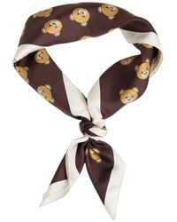 Moschino - Teddy Bear Sjaal Marrone Aw25 - Lyst