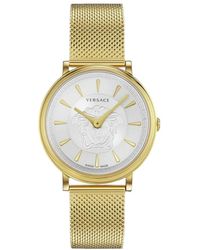 Versace - V Circle Medusa Horloge - Lyst