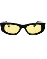 Off-White c/o Virgil Abloh - Sonnenbrille mit unregelmäßigem design und gelben gläsern - Lyst