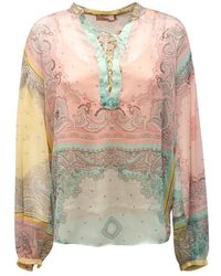 Twinset - Blouse Met Hemd, 2 Stuks - Lyst