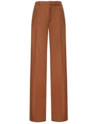 Chloé - Wijde Pantalon Met Hoge Taille - Lyst