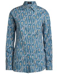 Etro - Overhemden ,Veelkleurig ,Katoen Slim Fit Shirt - Lyst