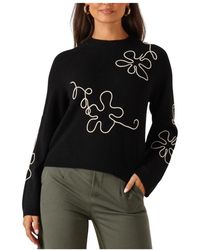 Object - Truien & Vesten ,Zwart ,Wol Zwarte Viscose Pullover Voor Vrouwen - Lyst