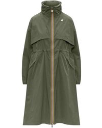 K-Way - Jassen ,Groen ,Polyester Aube Memory Touch Jacket - Lyst