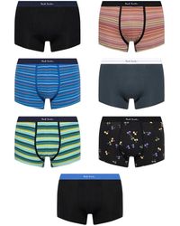 Paul Smith - Ondergoed ,Veelkleurig ,Katoen Zeven-Pack Boxershorts - Lyst