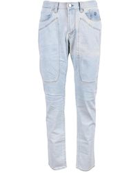 Jeckerson - Blaue reißverschluss jeans frühling/sommer - Lyst