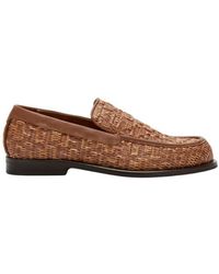 Gcds - Monogram-Prägung Raffia Loafer - Lyst