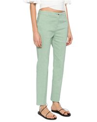 Pinko - Broeken ,Groen ,Katoen Bello Straight-Leg Broek - Lyst