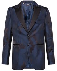 Billionaire - Jassen ,Blauw ,Wol Blazer Camouflage - Lyst