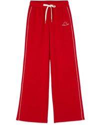 Oltre - Jersey Broek Met Bies - Lyst