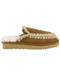 Mou - Schoenen ,Bruin ,Suède Eskimo Slipper - Lyst