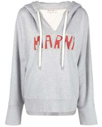 Marni Andere materialien mantel in Schwarz Training Damen Bekleidung Sport- und Fitnesskleidung Hoodies 