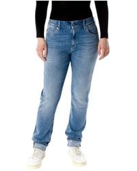 Replay - Slim-fit boyfriend jeans - Lyst