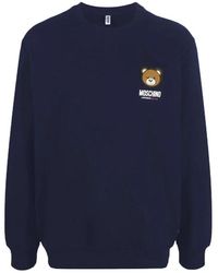Moschino - Baumwolle brand print sweatshirt - Lyst