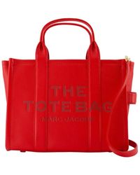 Marc Jacobs - Das Leder mittelgroße Red Tote -Tasche - Lyst